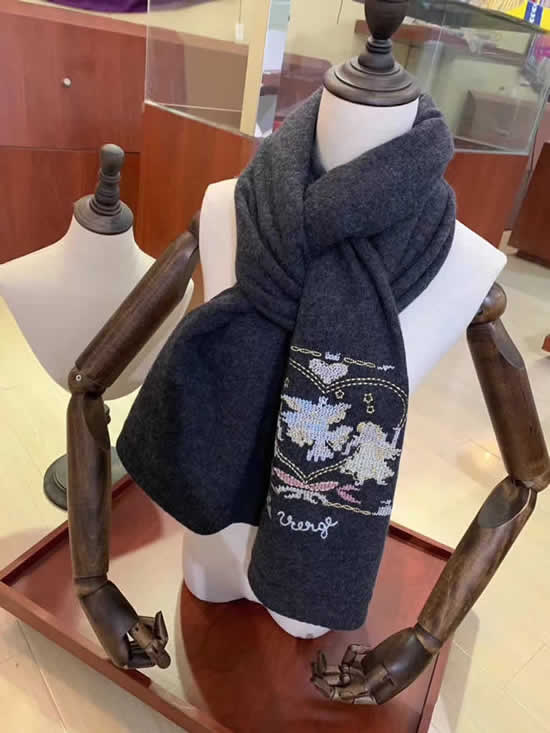 Autumn Winter Female Fashion Scarf Women Replica New Dior Scarves 12